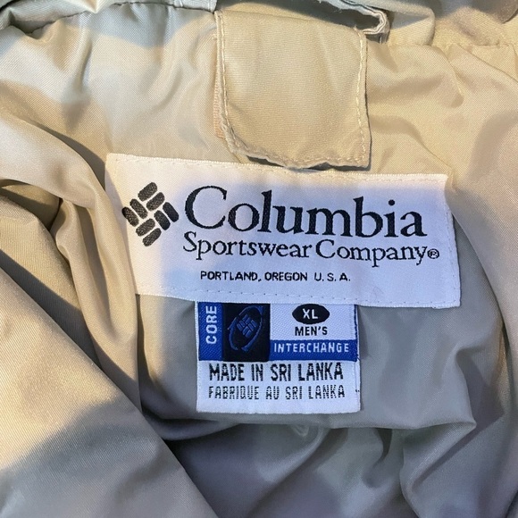 Columbia Bugaboo Full Zip Jacket in Tan Grey‎ Orange Size Extra Large - Picture 4 of 9